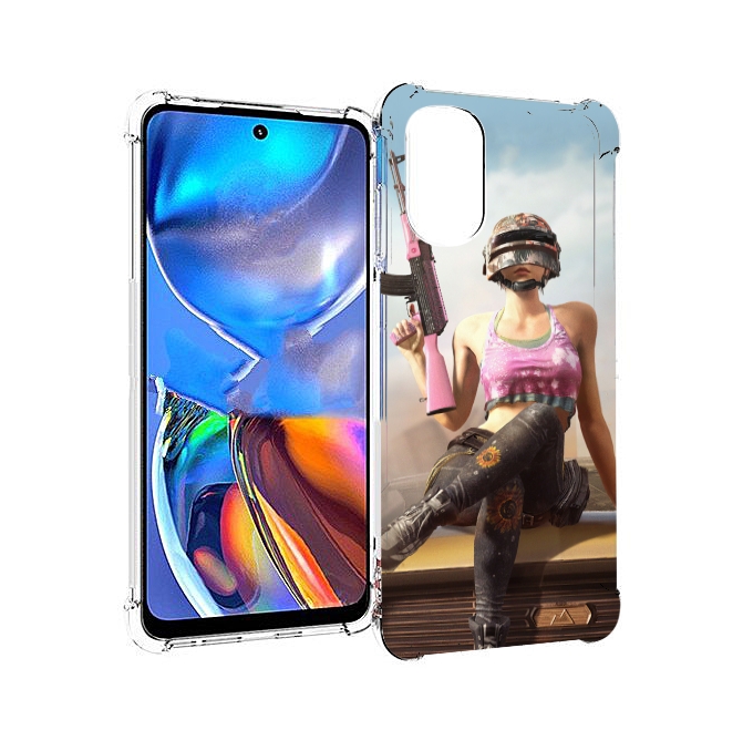 

Чехол MyPads девушка из PUBG для Motorola Moto E32, Прозрачный, Tocco