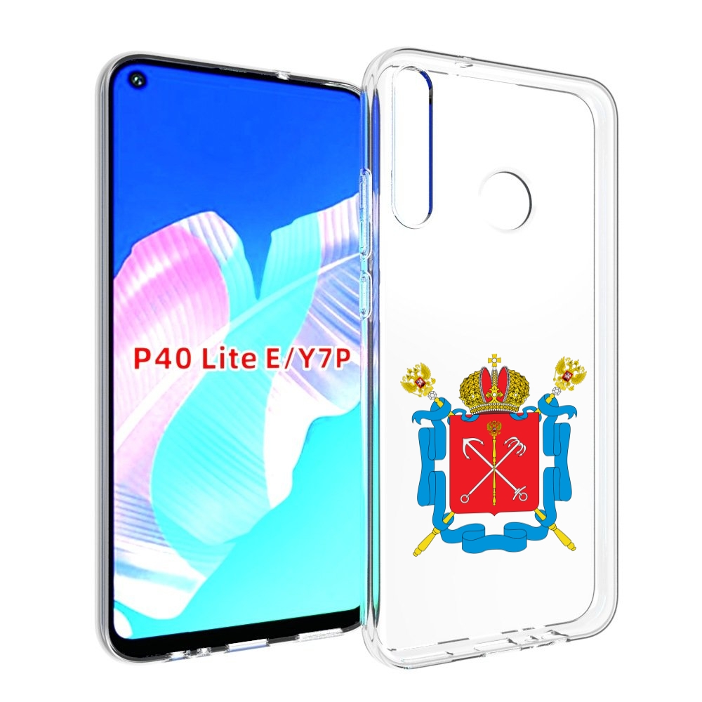 

Чехол бампер MyPads герб-санкт-петербург для Huawei P40 Lite E, Прозрачный, Tocco