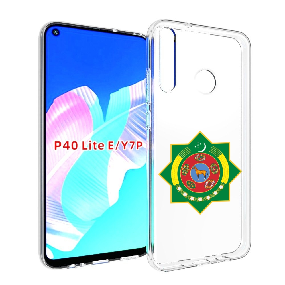 

Чехол бампер MyPads герб-туркменистан для Huawei P40 Lite E, Прозрачный, Tocco
