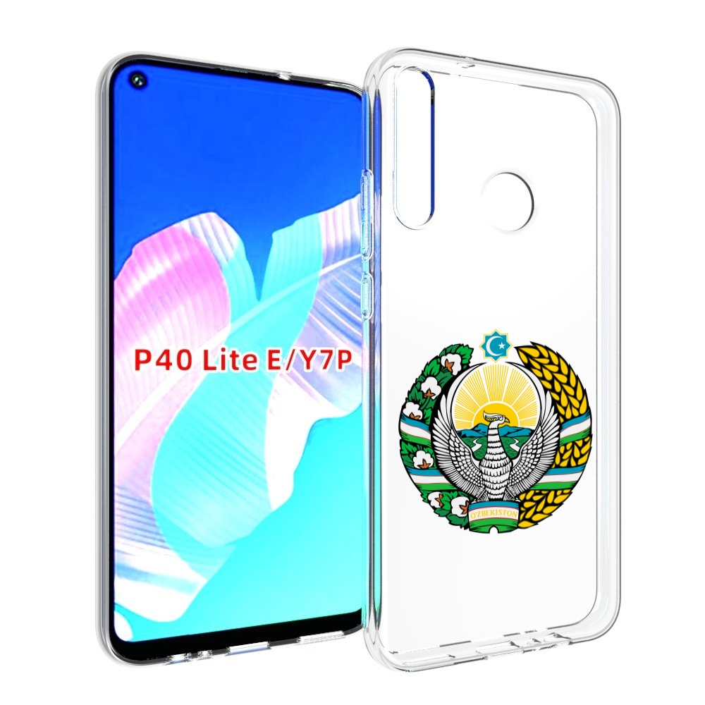 

Чехол бампер MyPads герб-узбекистана для Huawei P40 Lite E, Прозрачный, Tocco