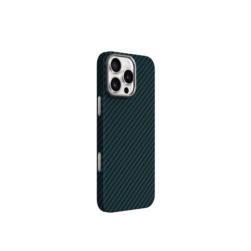

Чехол KZDOO Keivlar для iPhone 16 Pro Синий, iPhone 16 Pro