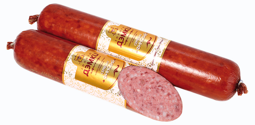 

Колбаса Золото Дэмки Сервелат Финский варено-копченая