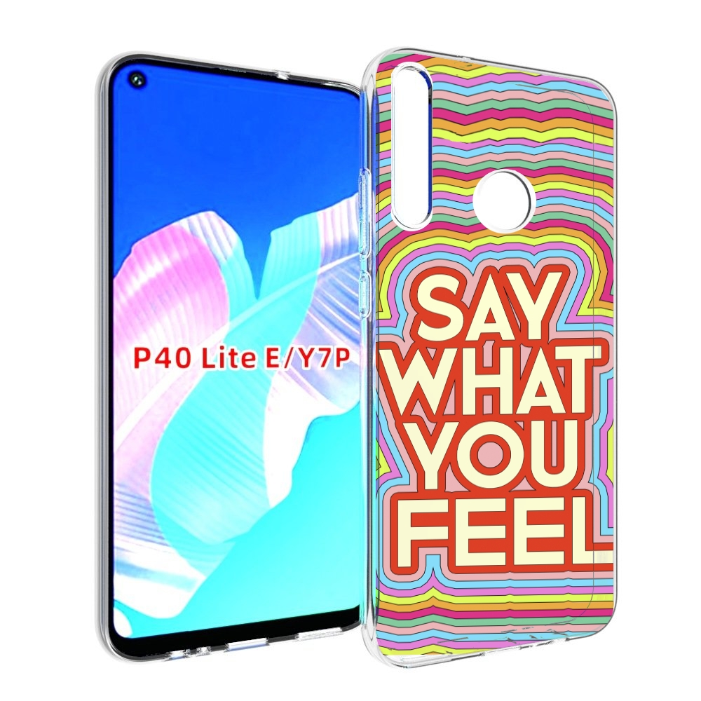 

Чехол бампер MyPads говори то что чувствуешь для Huawei P40 Lite, Прозрачный, Tocco