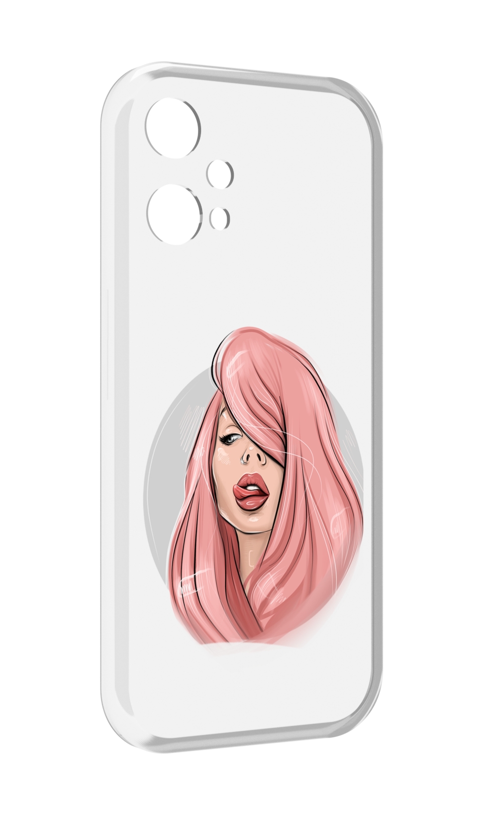 

Чехол MyPads лицо-девушки-с-розовыми-волосами женский для OnePlus Nord CE 2 Lite 5G, Прозрачный, Tocco