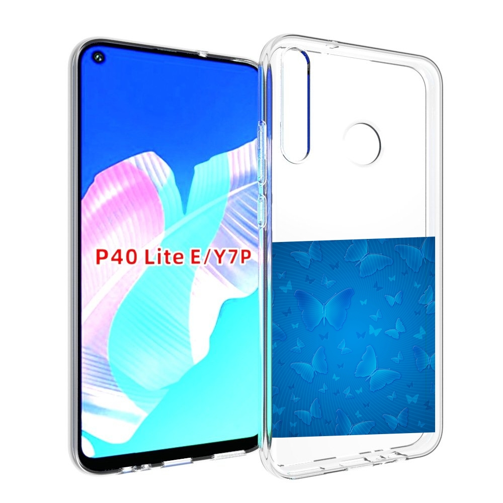 

Чехол бампер MyPads голубые-бабочки для Huawei P40 Lite E, Прозрачный, Tocco