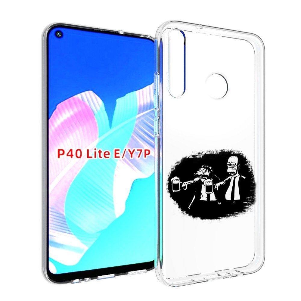 

Чехол бампер MyPads гомер пьет для Huawei P40 Lite E, Прозрачный, Tocco