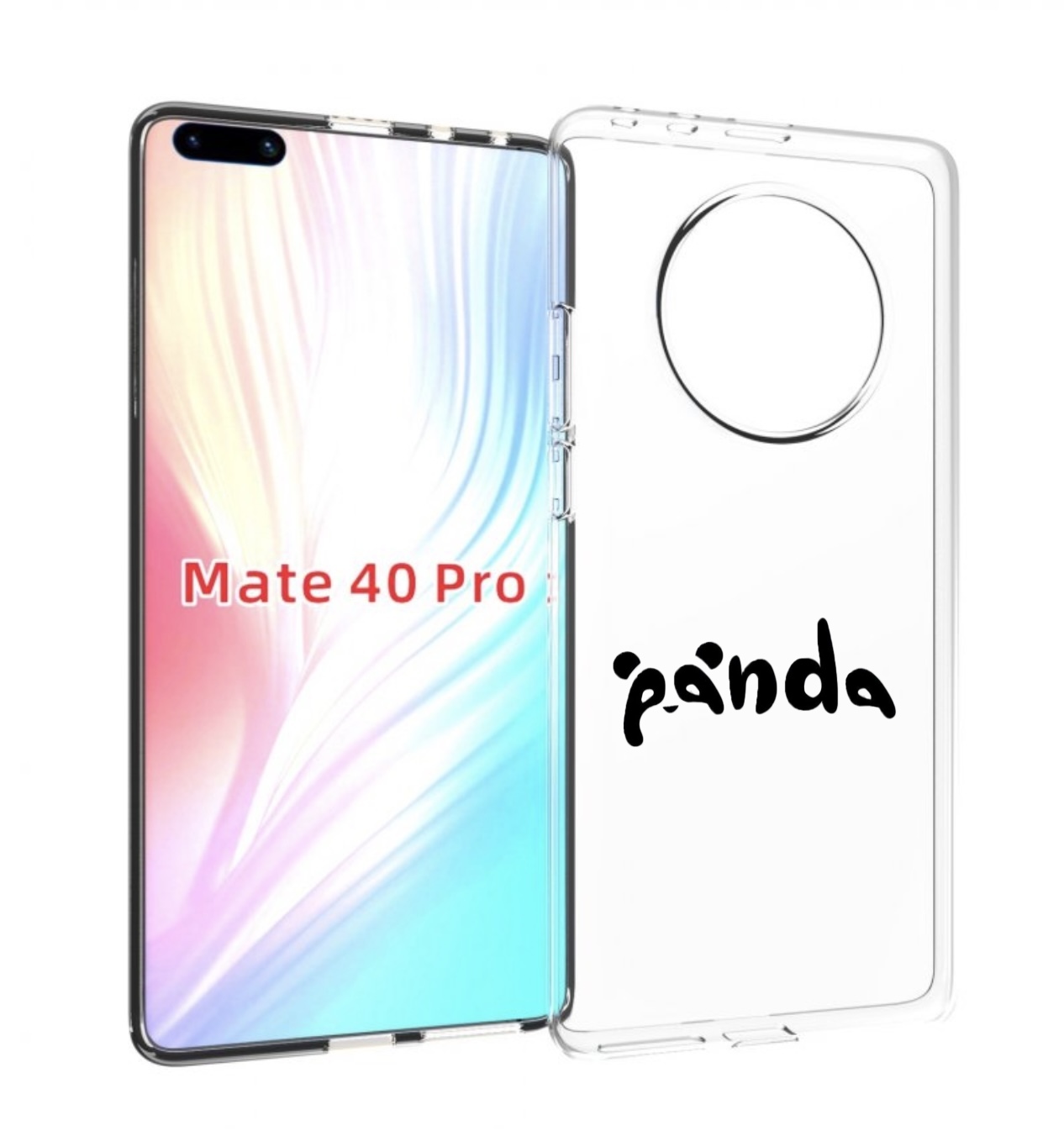 

Чехол MyPads панда надпись для Huawei Mate 40 Pro (NOH-NX9), Прозрачный, Tocco