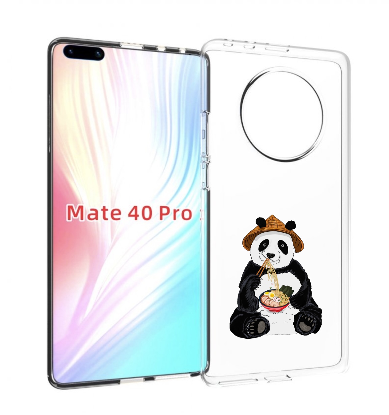 

Чехол MyPads панда-любит-лапшу для Huawei Mate 40 Pro (NOH-NX9), Прозрачный, Tocco
