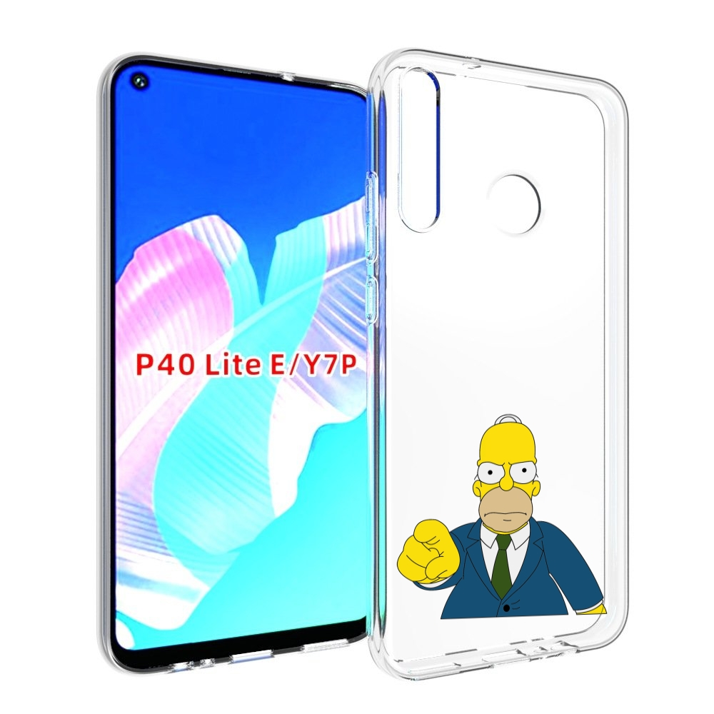 

Чехол бампер MyPads гомер-злой для Huawei P40 Lite E, Прозрачный, Tocco