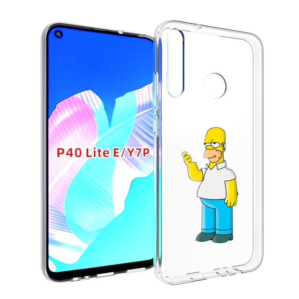 

Чехол бампер MyPads гомер-симпсон для Huawei P40 Lite E, Прозрачный, Tocco
