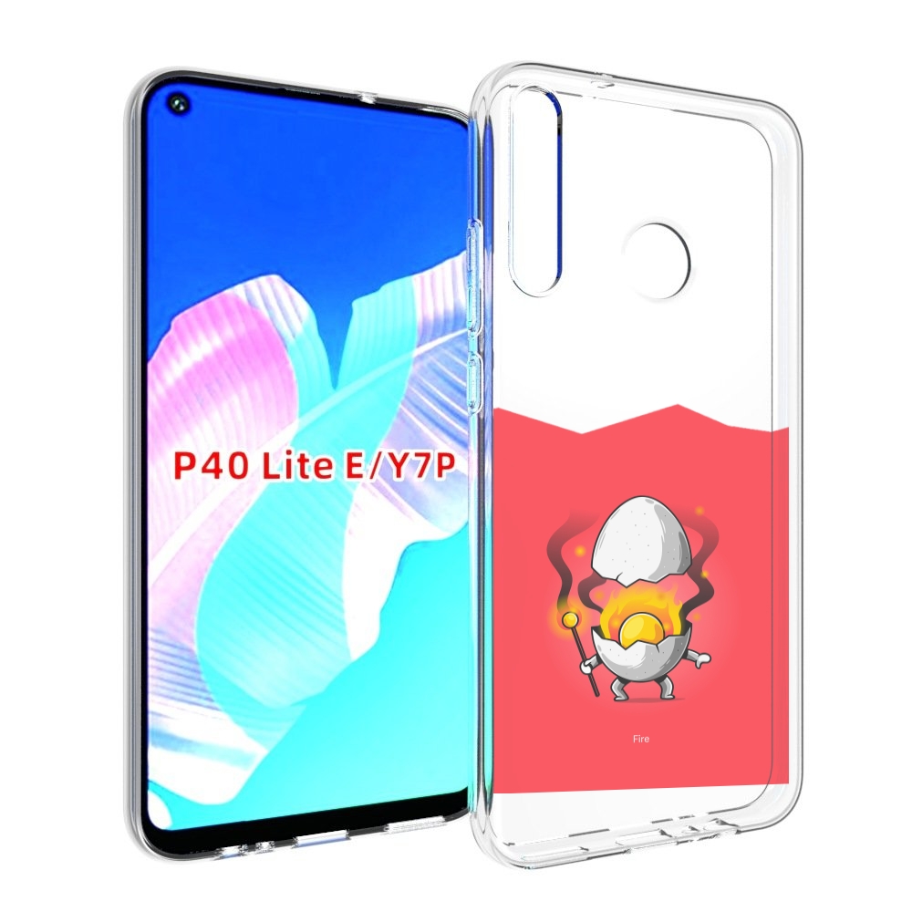 

Чехол бампер MyPads горелое яйцо для Huawei P40 Lite E, Прозрачный, Tocco