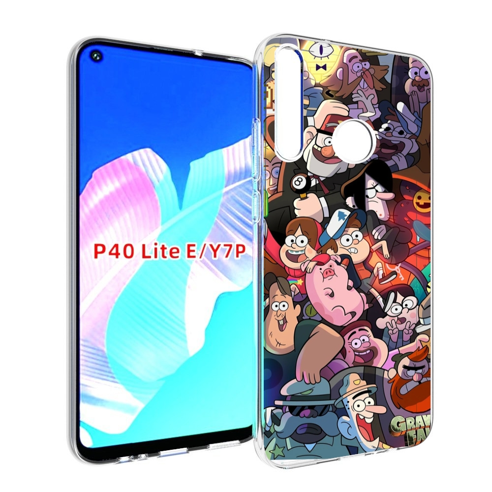

Чехол бампер MyPads гравити-фолз для Huawei P40 Lite E, Прозрачный, Tocco