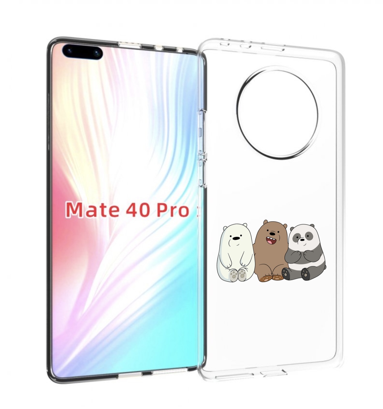 

Чехол MyPads панды детский для Huawei Mate 40 Pro (NOH-NX9), Прозрачный, Tocco