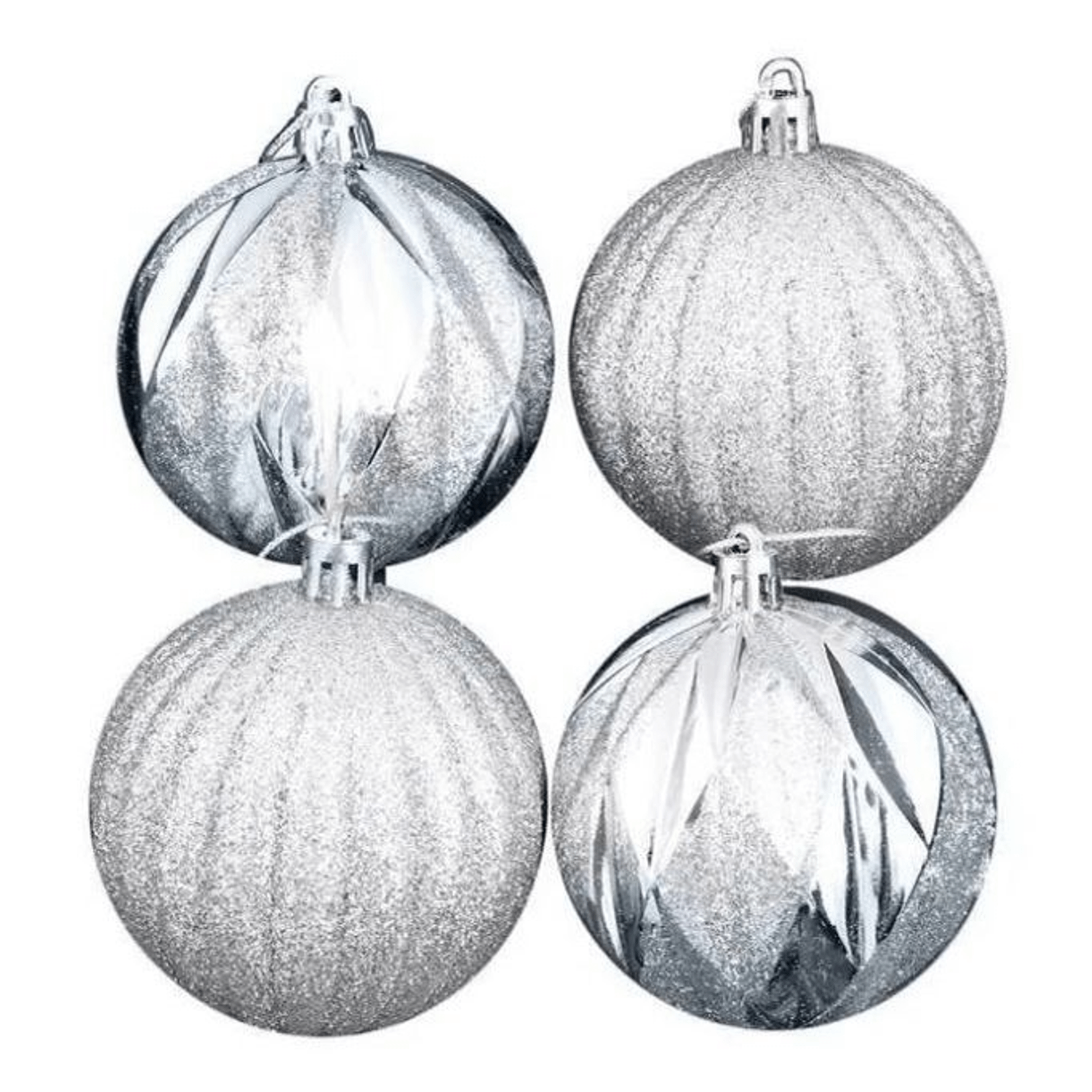 Набор елочных шаров BH серебристый 18 шт в ассортименте дизайн по наличию 349₽