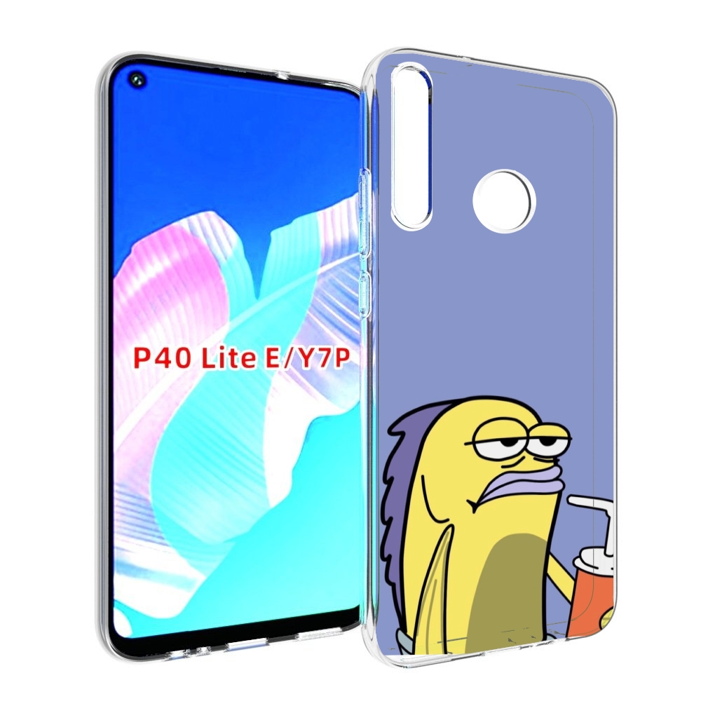 Чехол бампер MyPads грусная-рыба-из-спанч-боба для Huawei P40 Li