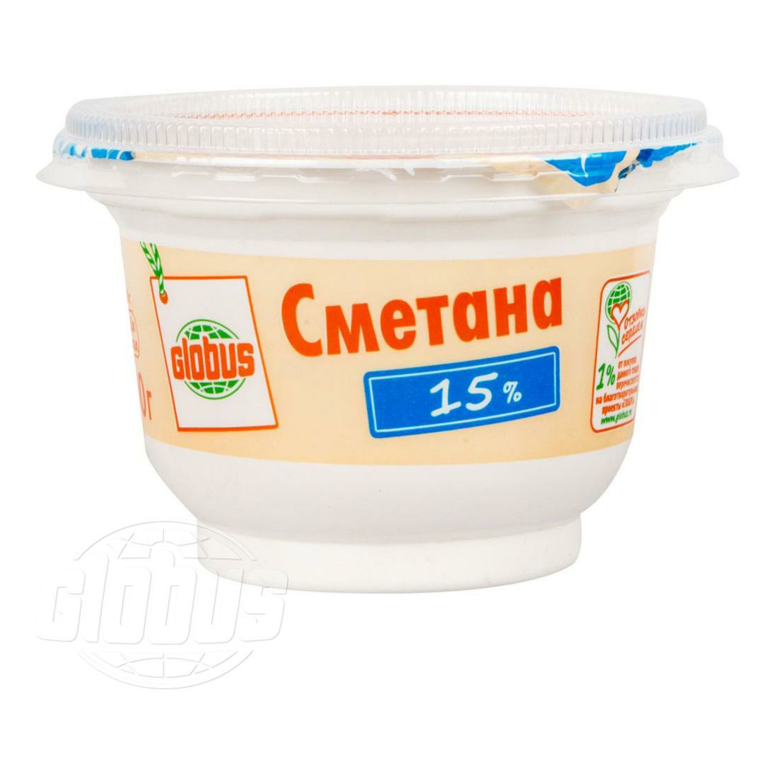

Сметана Globus 15% БЗМЖ 200 г