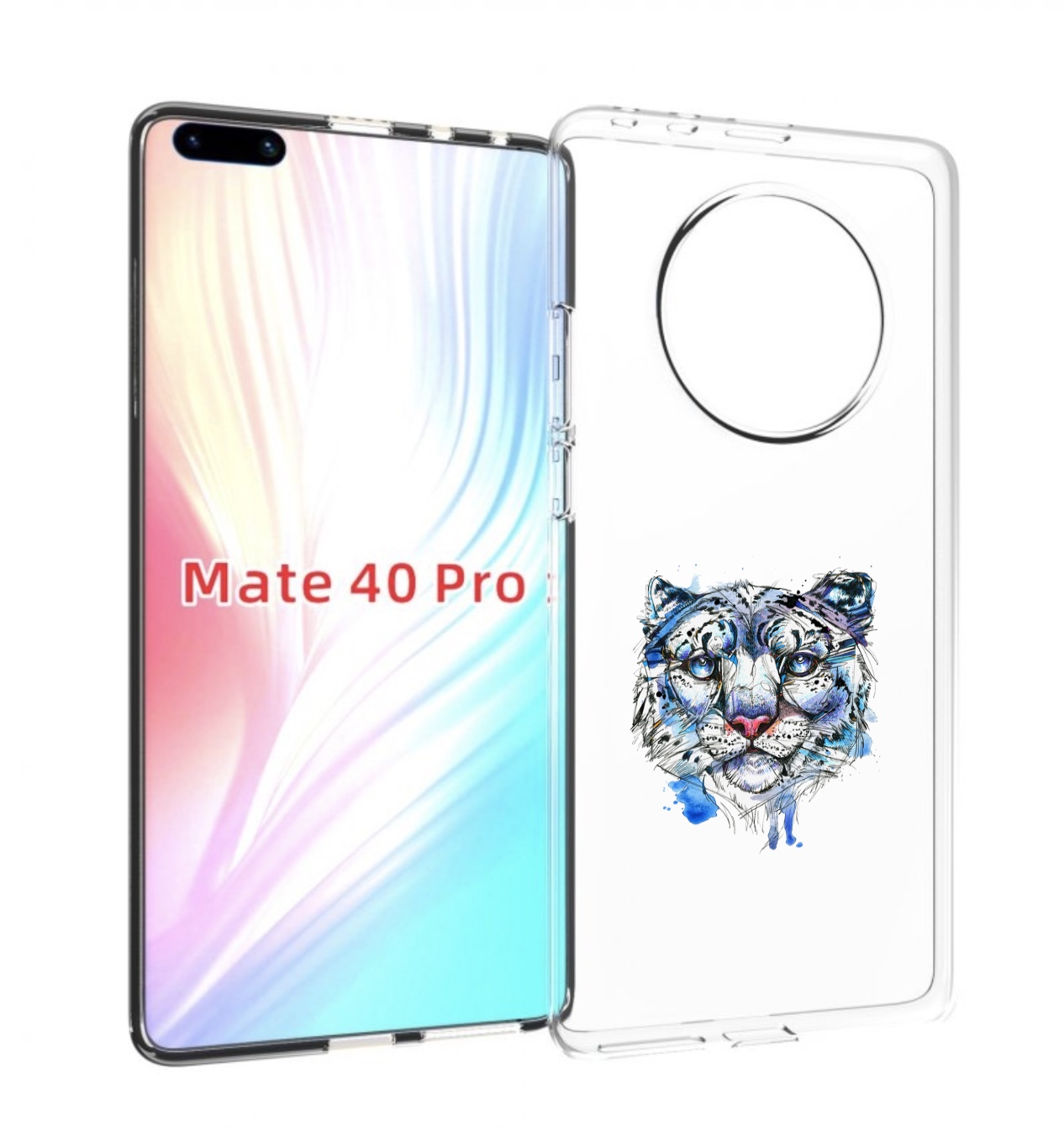 

Чехол MyPads водяной тигр для Huawei Mate 40 Pro (NOH-NX9), Прозрачный, Tocco