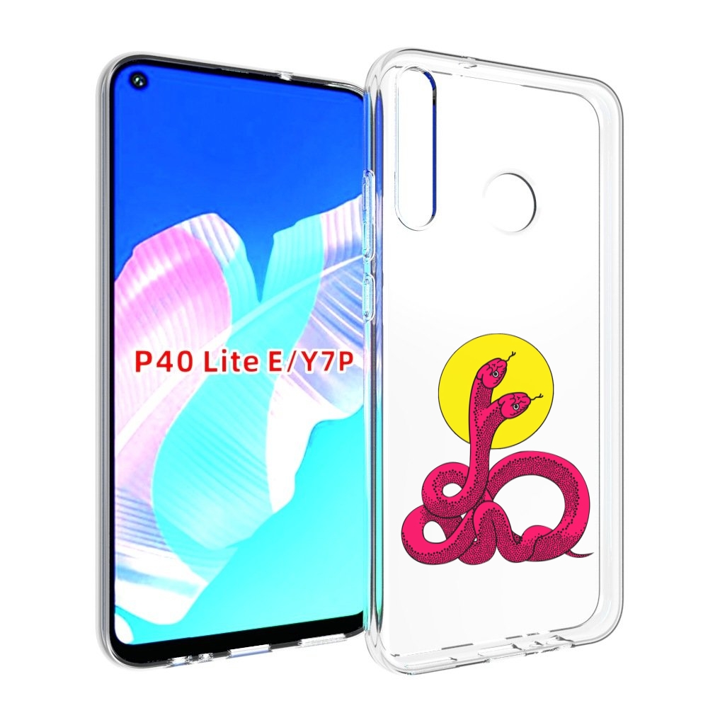 

Чехол бампер MyPads двухголовая-змея для Huawei P40 Lite E, Прозрачный, Tocco