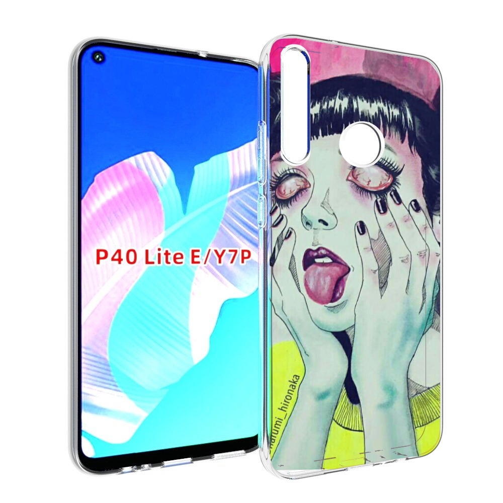 

Чехол бампер MyPads девушка без зрачков для Huawei P40 Lite E, Прозрачный, Tocco