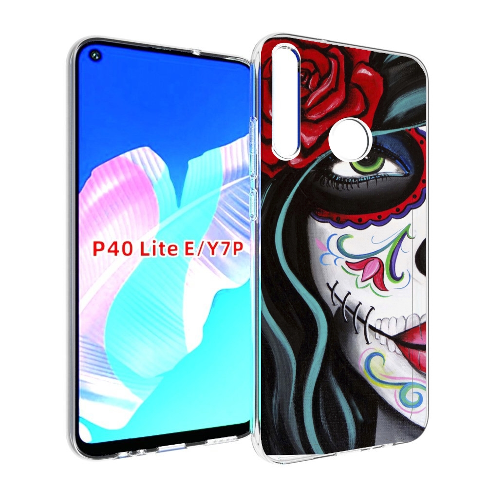 

Чехол бампер MyPads девушка в масочке расписная женский для Huaw, Прозрачный, Tocco