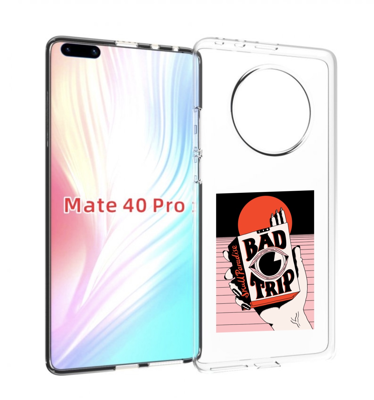 Чехол MyPads плохая пачка для Huawei Mate 40 Pro (NOH-NX9)