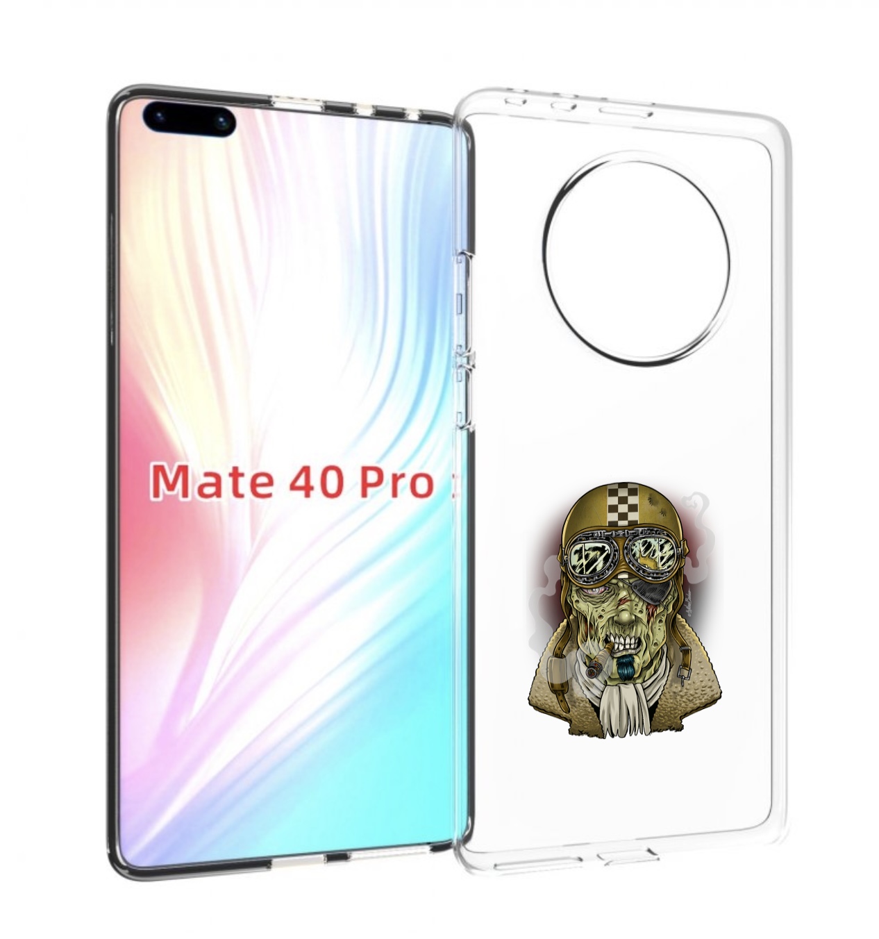 

Чехол MyPads военный зомби для Huawei Mate 40 Pro (NOH-NX9), Прозрачный, Tocco