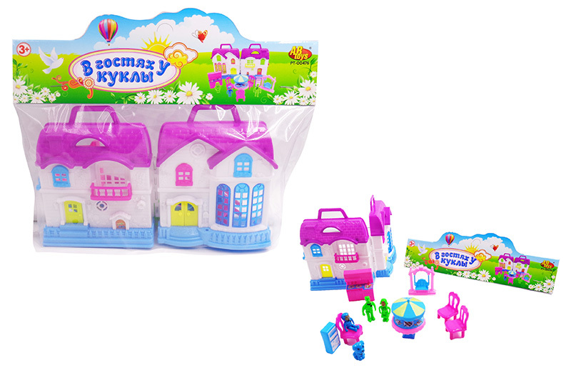 

Игровой набор AB Toys В гостях у куклы Дом с мебелью и человечками