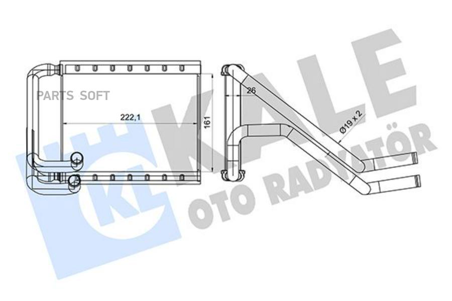 

Радиатор Отопителя Для А/М Kia Optima (10-)/Hyundai Sonata (09-) Паяный KALE арт. 360835