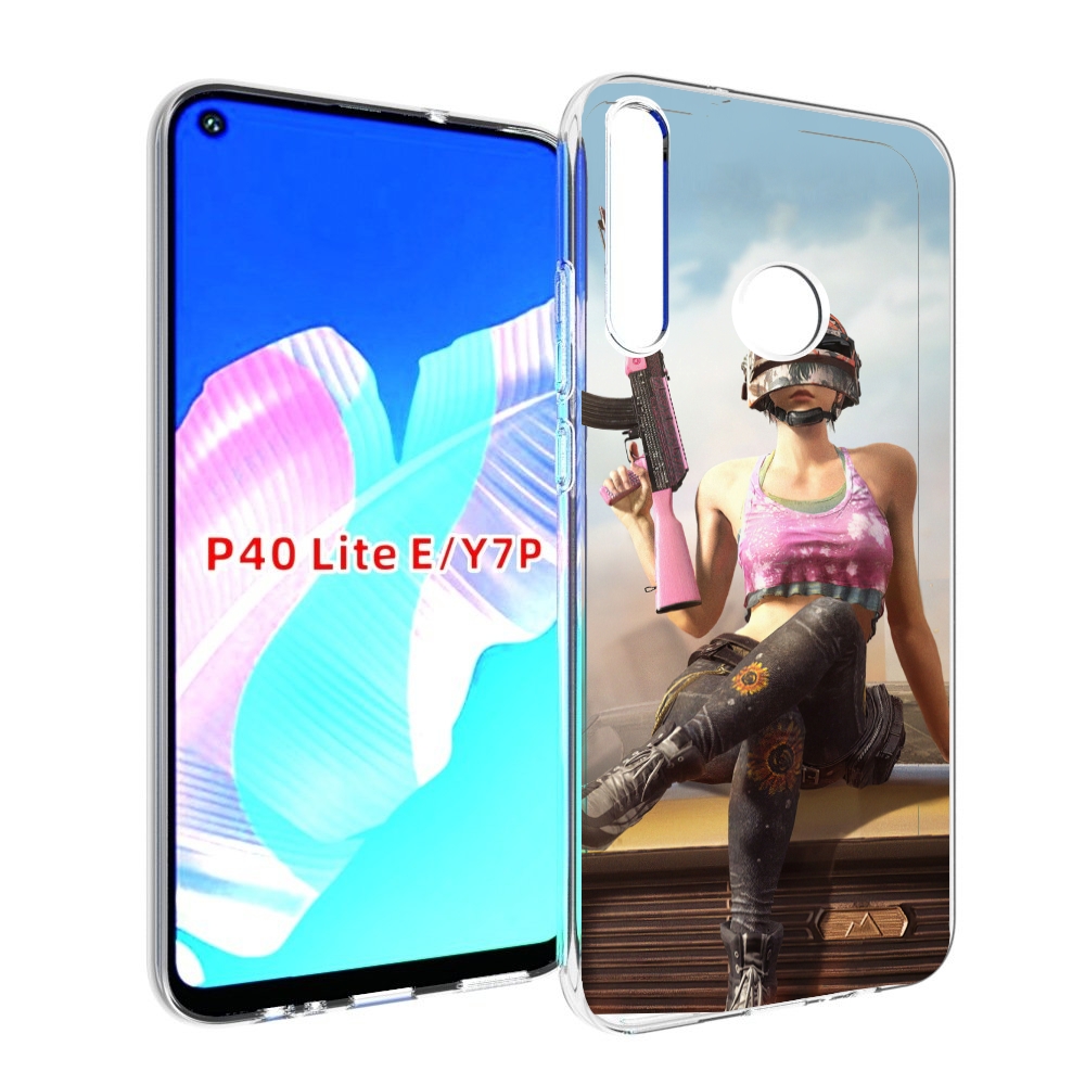 

Чехол бампер MyPads девушка из PUBG для Huawei P40 Lite E, Прозрачный, Tocco