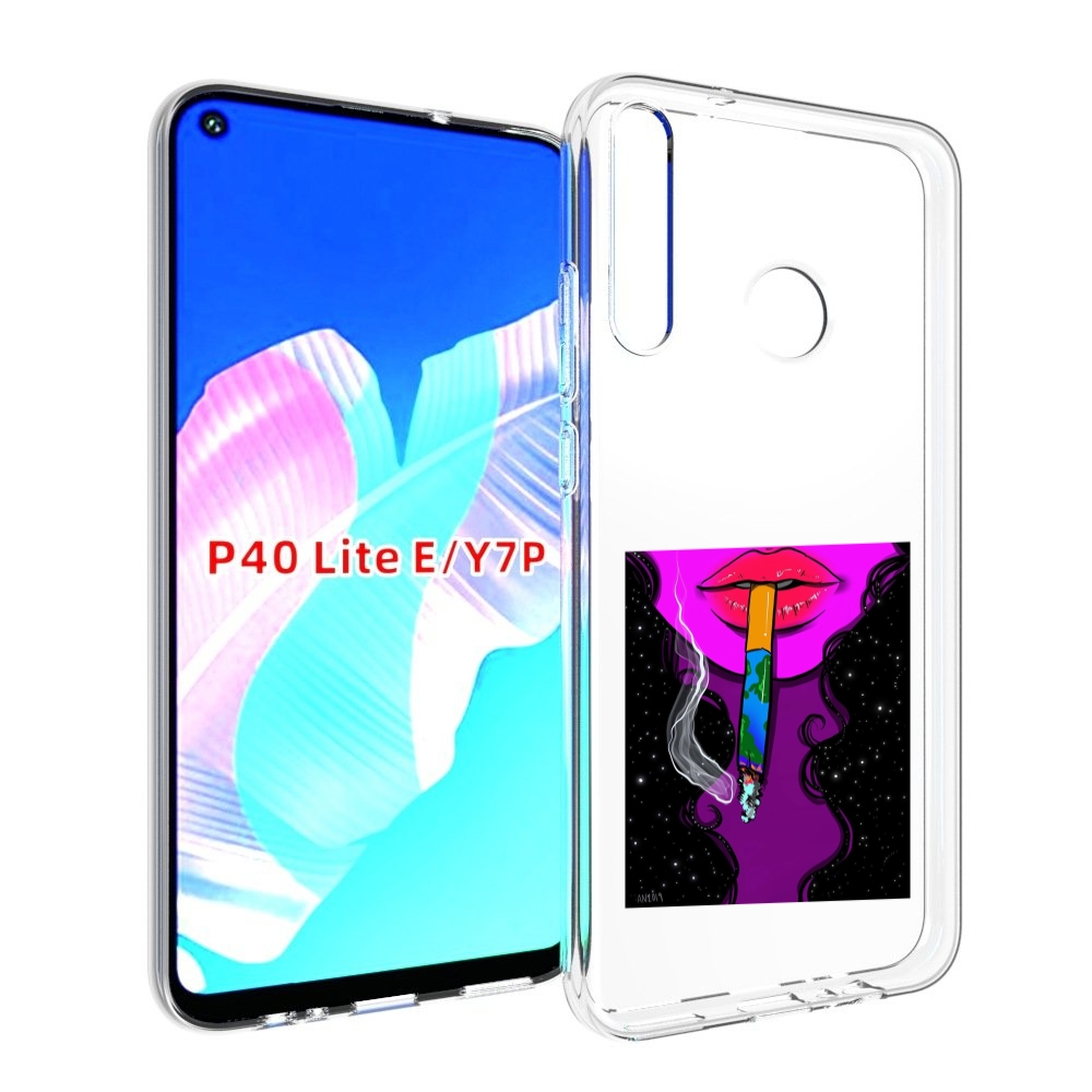 

Чехол бампер MyPads девушка курит землю женский для Huawei P40 L, Прозрачный, Tocco