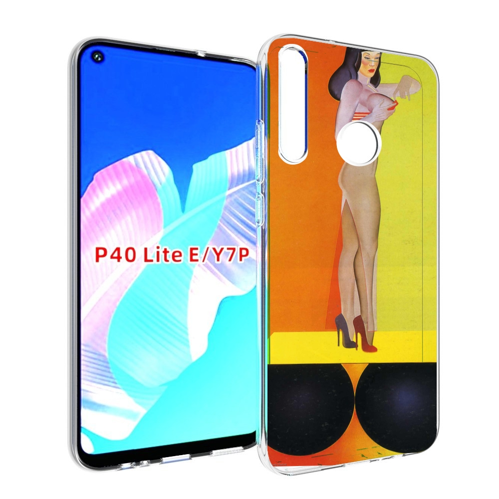 

Чехол бампер MyPads девушка на шарах женский для Huawei P40 Lite, Прозрачный, Tocco