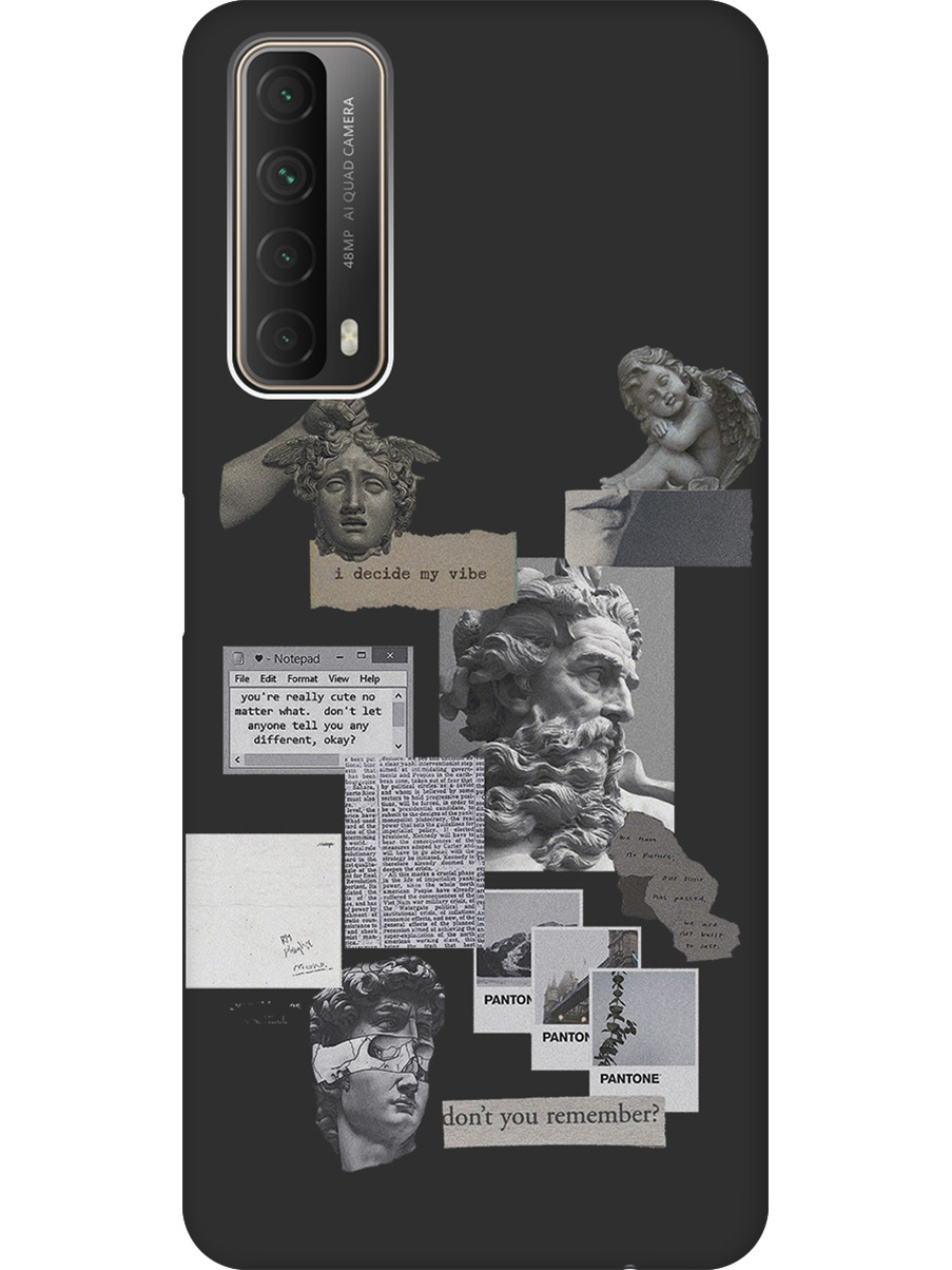 

Силиконовый чехол на Huawei P Smart (2021) с принтом "Античные стикеры" матовый черный, Черный;прозрачный;белый;серый, 723603085
