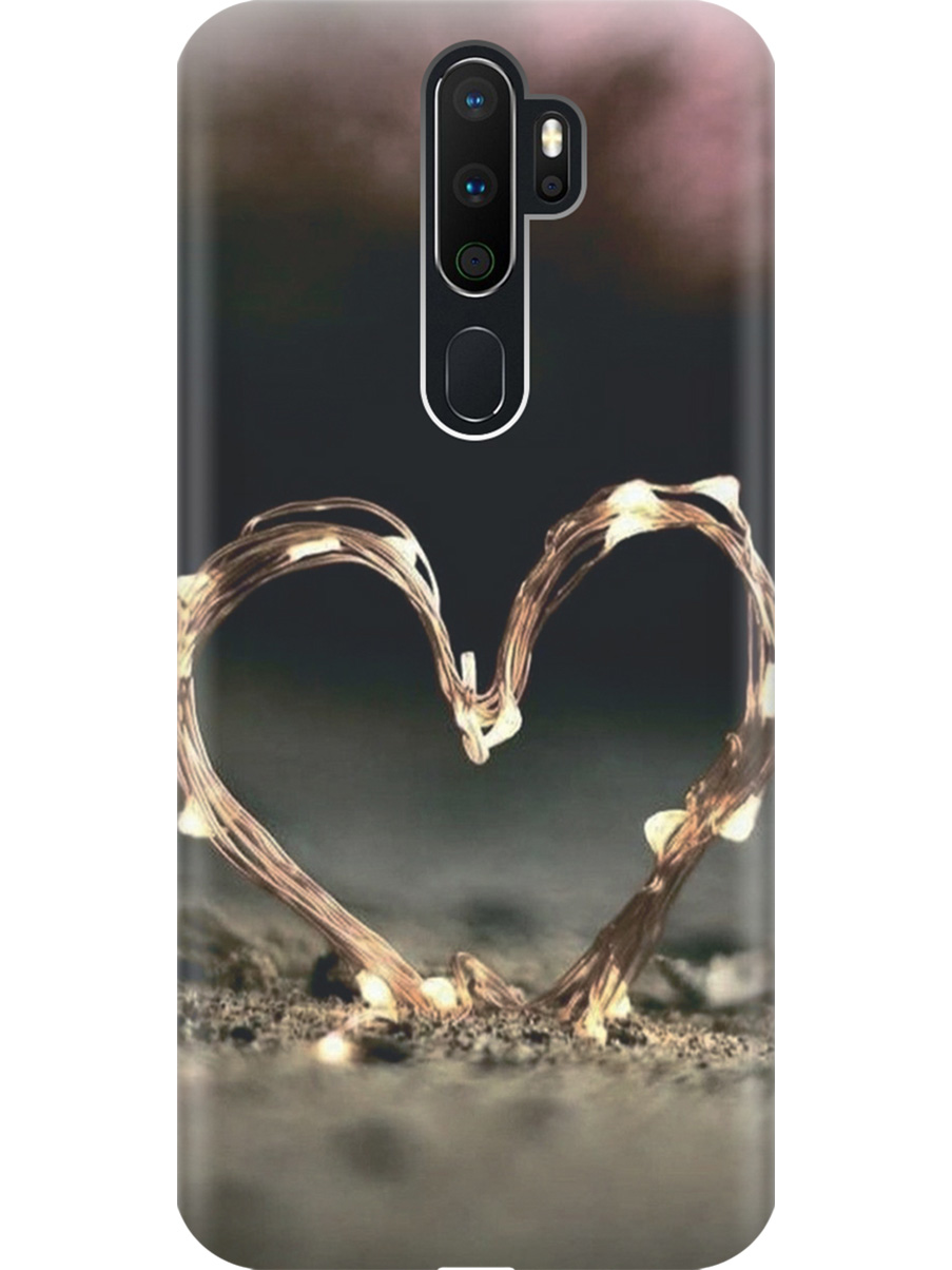 

Силиконовый чехол на Oppo A5 (2020)/A9 (2020) с принтом "Светящееся сердце", 726151391