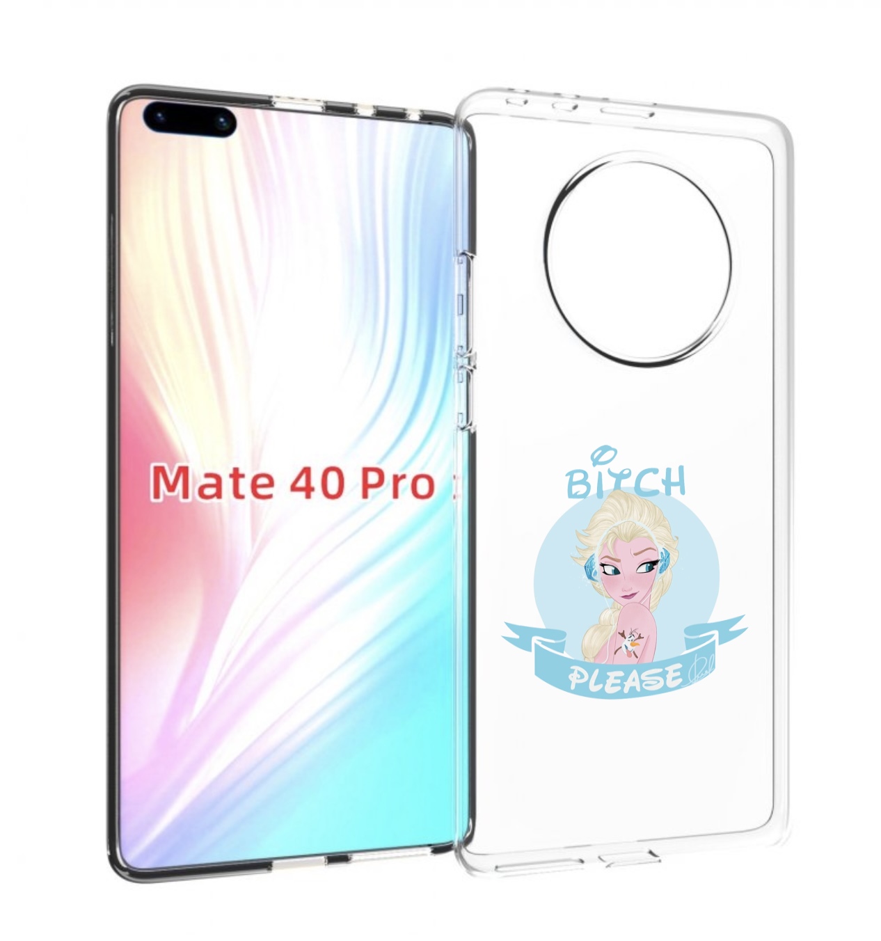 

Чехол MyPads принцесса-из-холодного-сердца женский для Huawei Mate 40 Pro (NOH-NX9), Прозрачный, Tocco