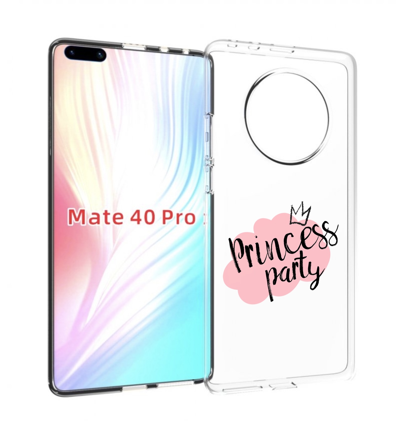 Чехол MyPads принцессная-вечеринка для Huawei Mate 40 Pro (NOH-NX9)