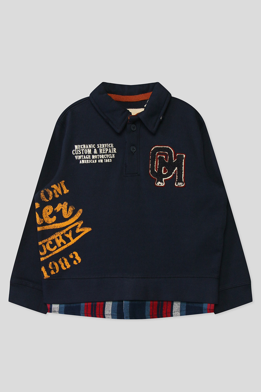 

Свитшот детский Original Marines AZA2538B1 темно-синий, 104, AZA2538B1
