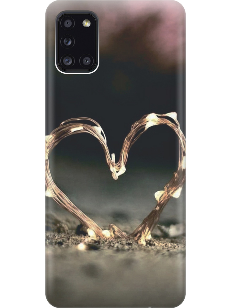 

Силиконовый чехол на Samsung Galaxy A31 с принтом "Светящееся сердце", Прозрачный;желтый;черный, 722871991