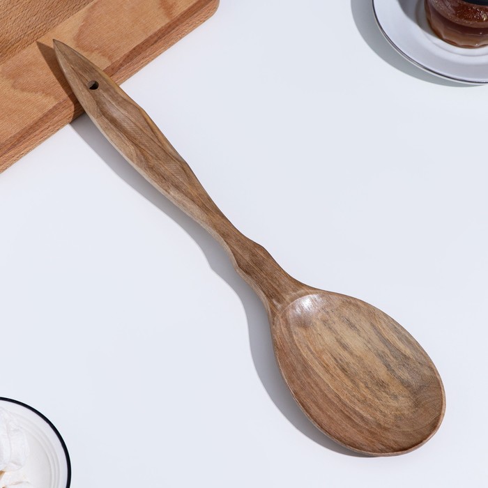 

Ложка-Черпак, орех с резной ручкой 37х8,5 см