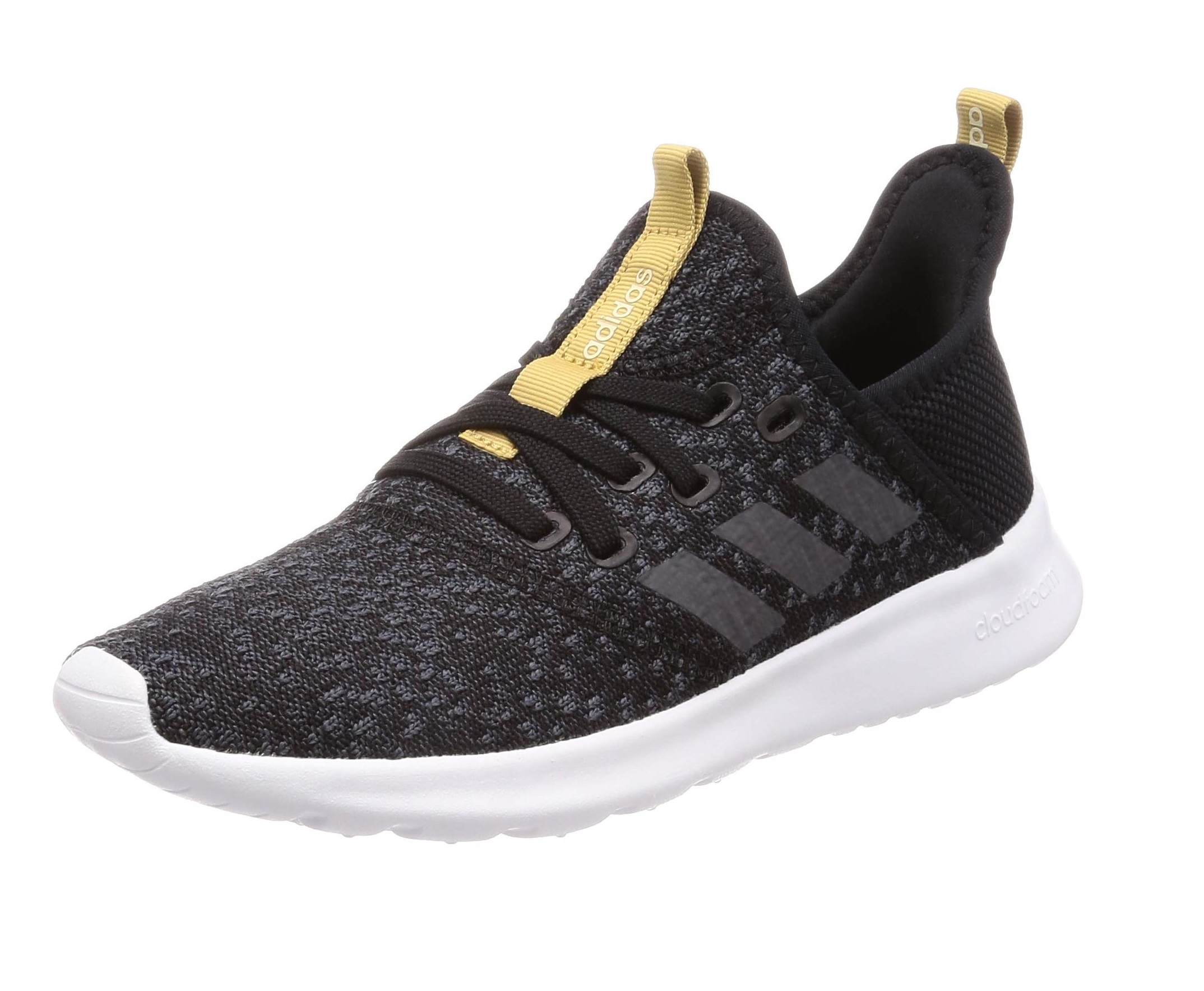 фото Кроссовки женские adidas для бега cloudfoam pure черные 38,5 ru