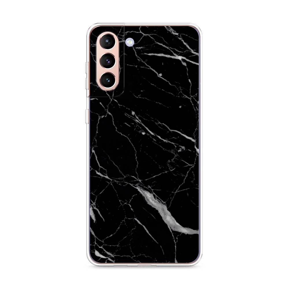 фото Силиконовый чехол "черный минерал" на samsung galaxy s21 + awog