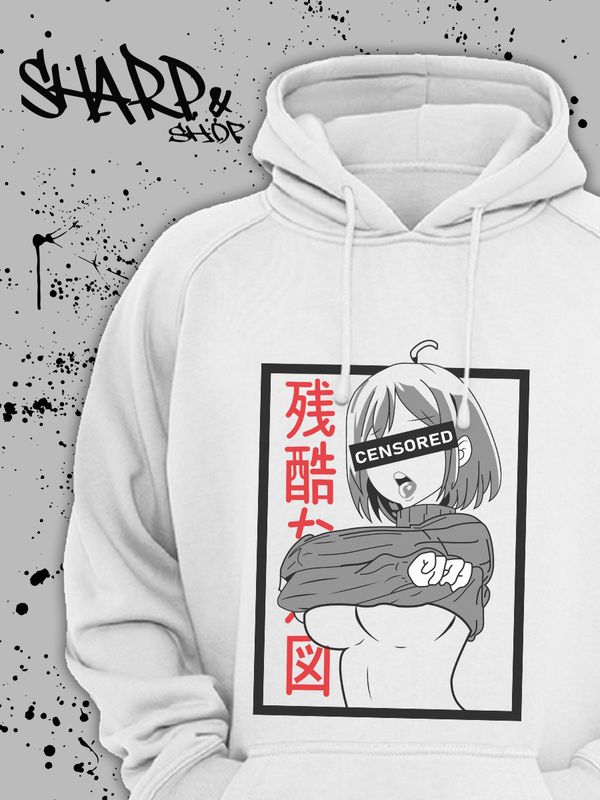 

Худи мужское SHARP&CUT CBE446827 белое S, Белый, CBE446827