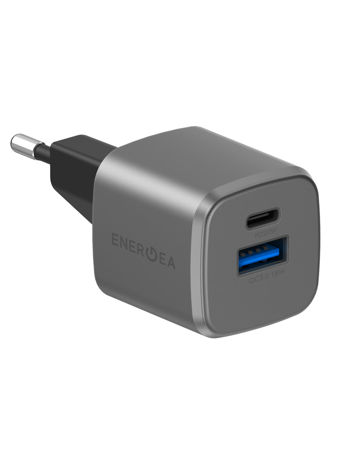 Сетевое зарядное устройство EnergEA GaN20 отсутствует 1x USB Type A, 1xUSB Type-C 3 А