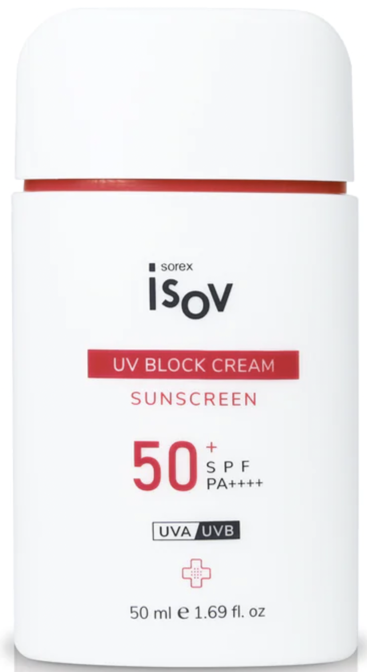 

Антивозрастной солнцезащитный крем Isov Sorex UV Block SPF50 PA++++ 50мл