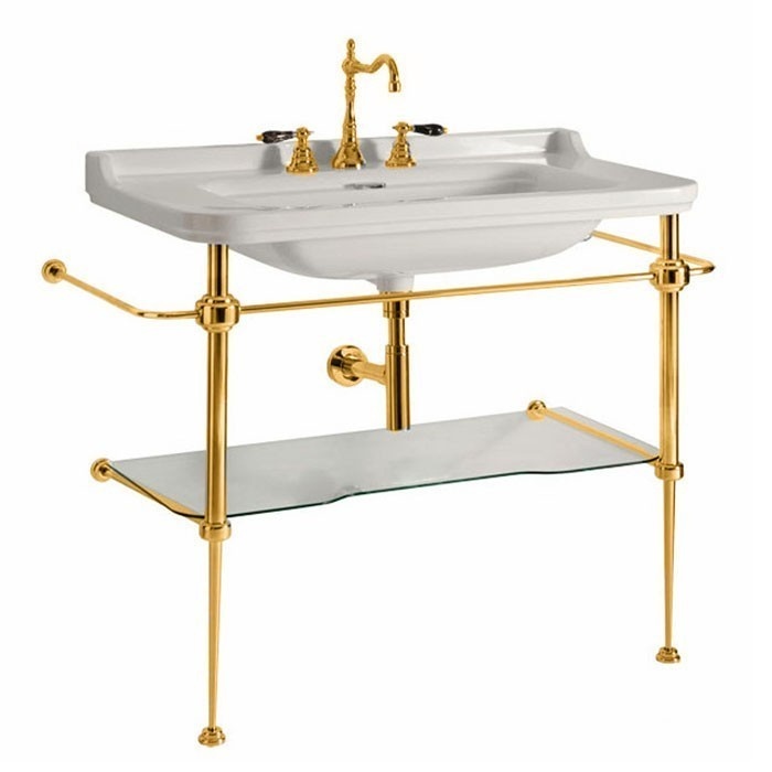

Консоль для раковины Kerasan Waldorf 9197K2oro, золото, Золотистый