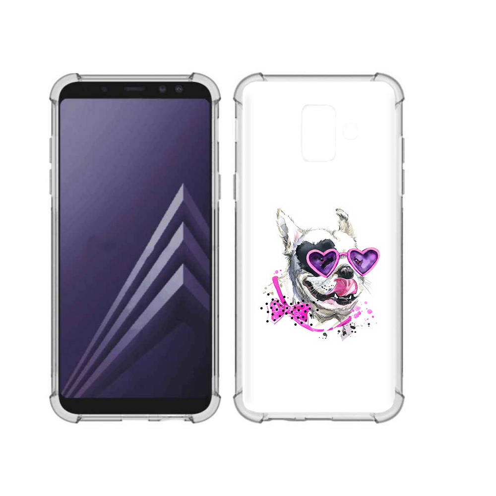 

Чехол MyPads Tocco для Samsung Galaxy A6 (2018) акварельный пёс (PT111558.582.218), Прозрачный, Tocco