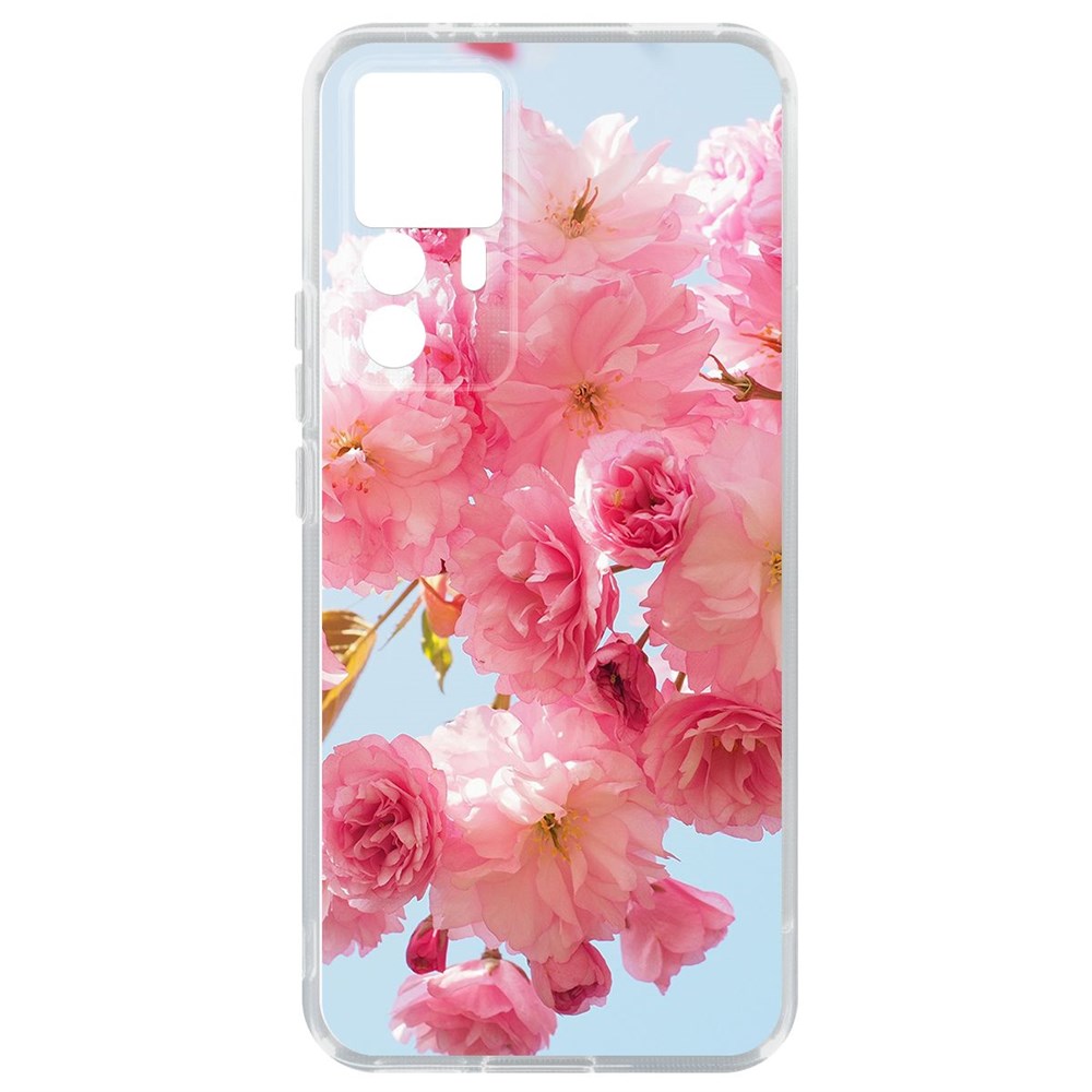 

Чехол-накладка Кейс Сакура для Xiaomi 12T, Прозрачный