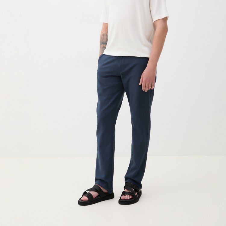 

Брюки мужские Maison David BLN916-1 синие S, Синий, BLN916-1