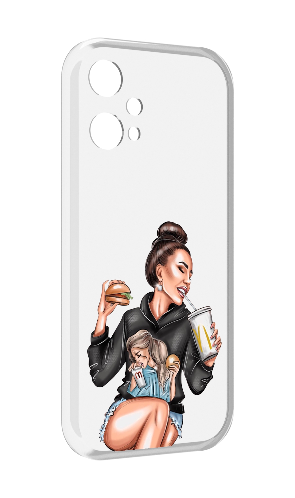 

Чехол MyPads любительница-макдональдс женский для OnePlus Nord CE 2 Lite 5G, Прозрачный, Tocco