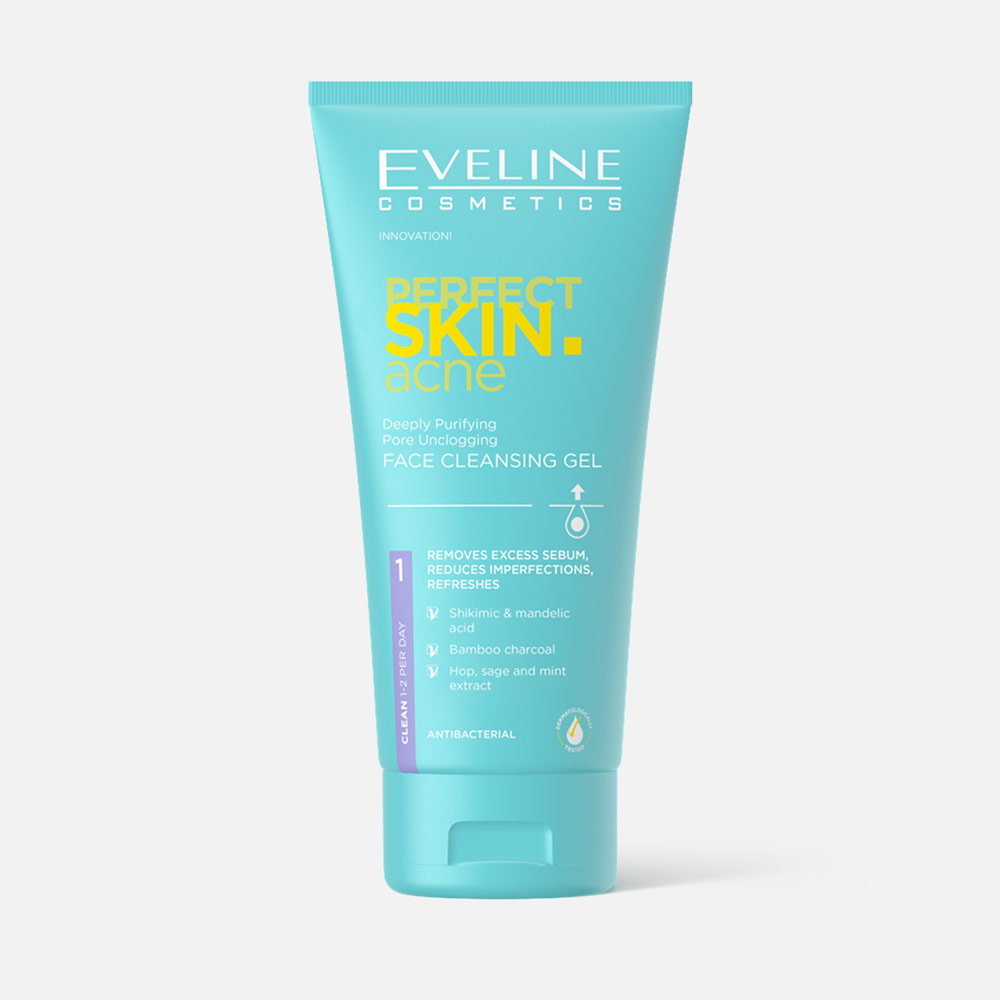 Гель для умывания Eveline Perfect Skin Acne против несовершенств 150 мл aos гель средство для мытья посуды уголь 450