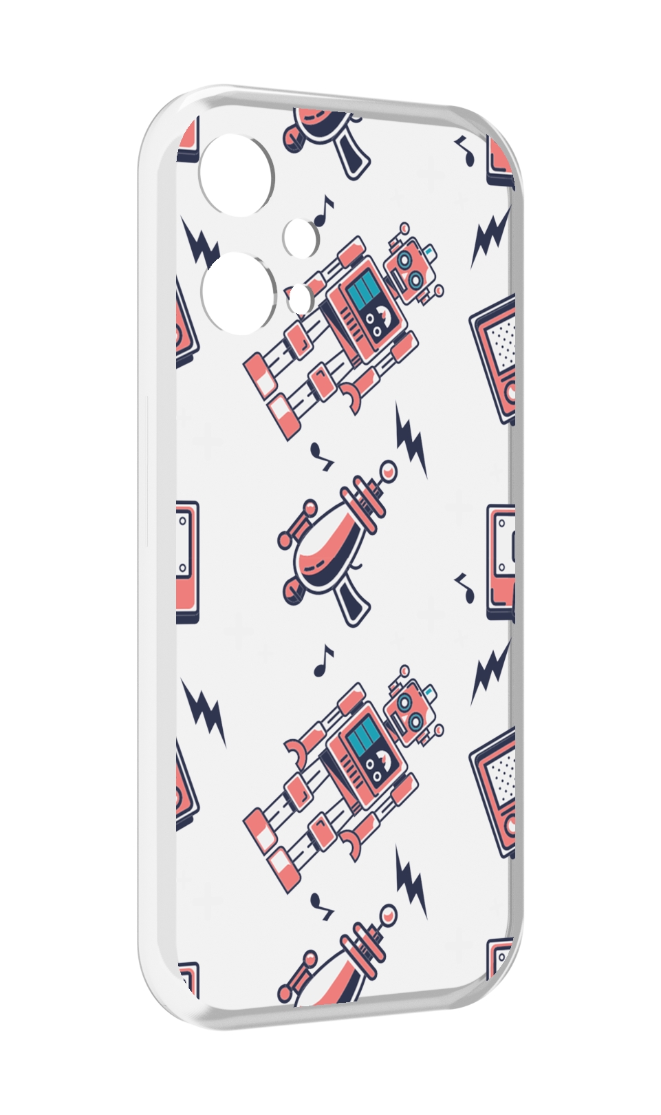 

Чехол MyPads мини-роботы для OnePlus Nord CE 2 Lite 5G, Прозрачный, Tocco